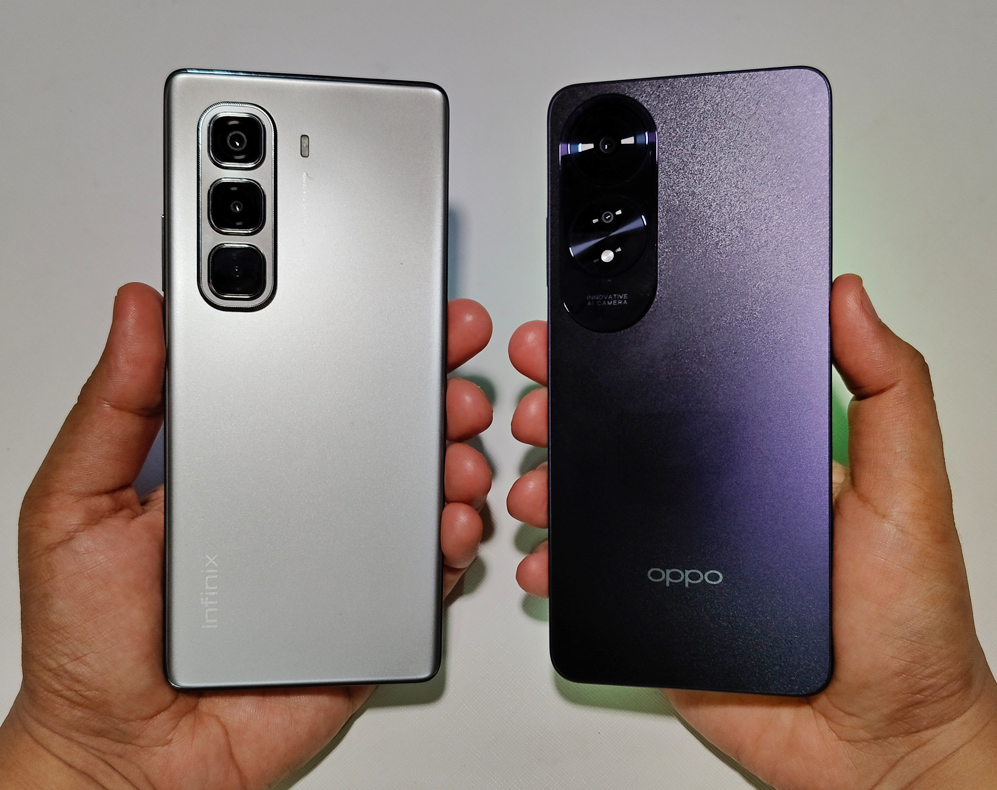 Infinix HOT 50 Pro+ vs OPPO A60 Design