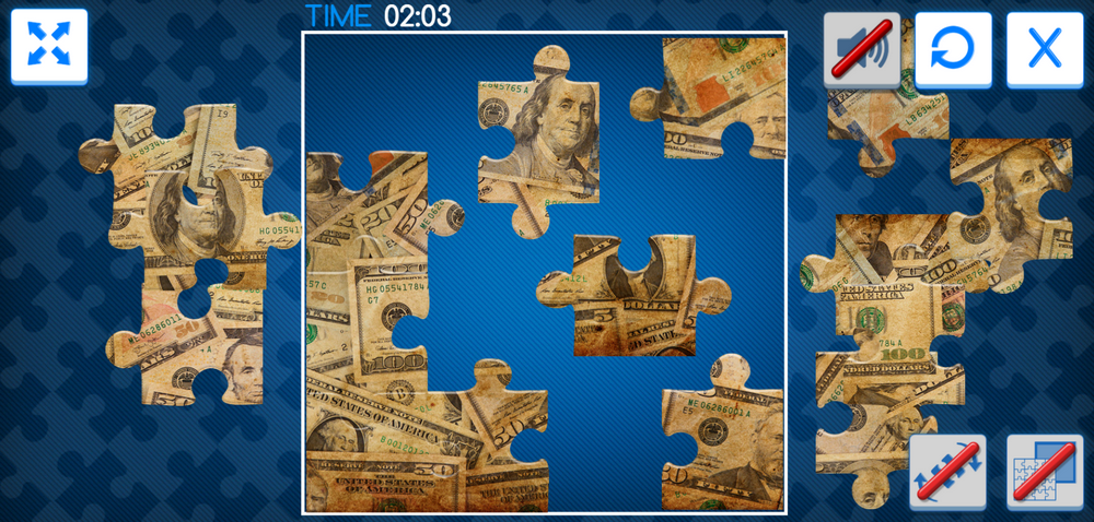 Jigsaw Deluxe Dollar Puzzle